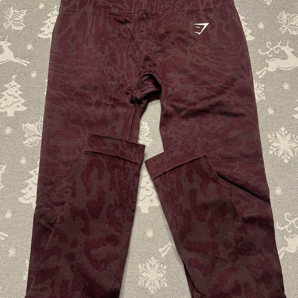Gymshark Kids Burgundy Leggings